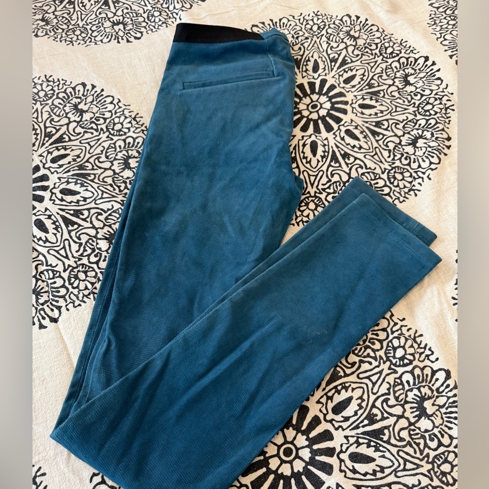 Helmut Lang Blue Embossed 100% lambskin leather